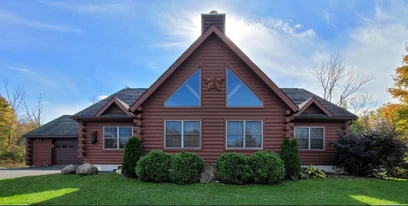 Exterior painting — modern high-end residential home, Jefferson County NY